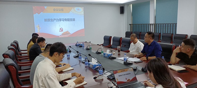 电研院汕尾分院党支部组织召开2024年党员大会暨新质生产力学习专题党课(图1)